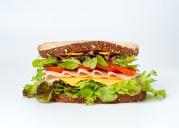 sandwich on white surface